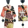 Orecchini Kimono Grande Nero