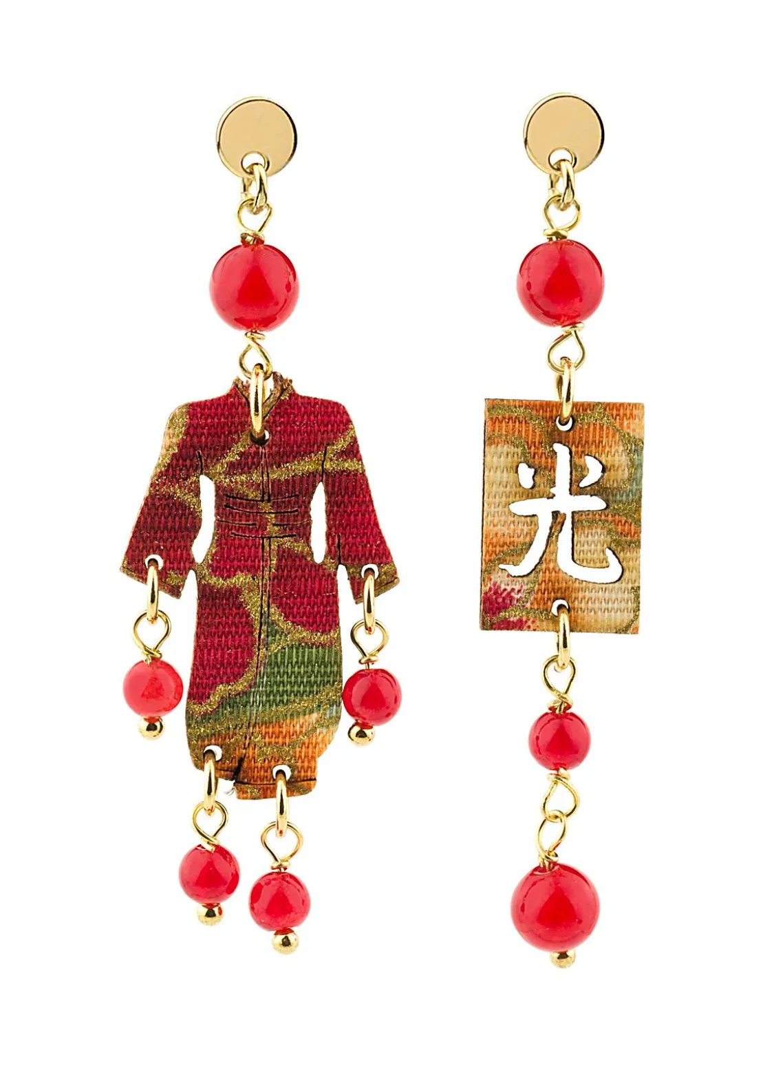 Orecchini Kimono Mini Rubino