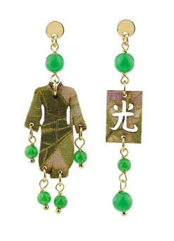 Orecchini Kimono Mini Verde