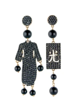 Orecchini Kimono Must Pietra Nero