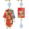 Orecchini Kimono Piccolo Celeste