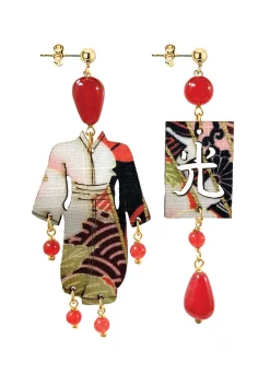 Orecchini Kimono Piccolo Rubino