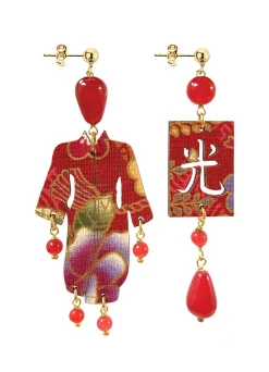 Orecchini Kimono Piccolo Rubino
