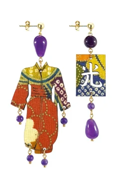 Orecchini Kimono Piccolo Viola