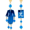 Orecchini Kimono Plexi Mini Azzurro