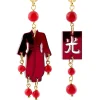 Orecchini Kimono Plexi Mini Rubino