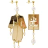 Orecchini Kimono Plexi Mini Oro