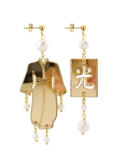 Orecchini Kimono Plexi Mini Oro