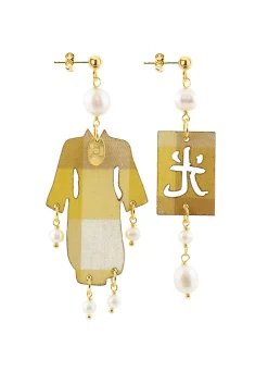 Orecchini Kimono Plexi Mini Oro