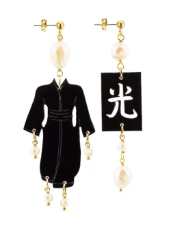 Orecchini Kimono Plexi Piccolo Perla
