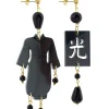 Orecchini Kimono Plexi Piccolo Nero