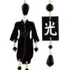 Orecchini Kimono Plexi Piccolo Nero