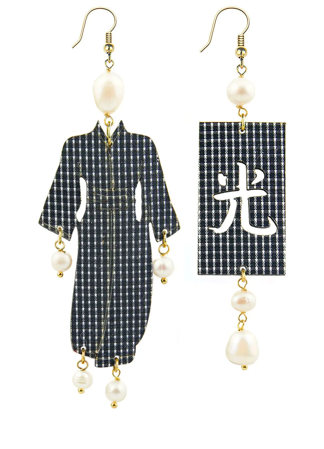 Orecchini Kimono Riga Grande Perla