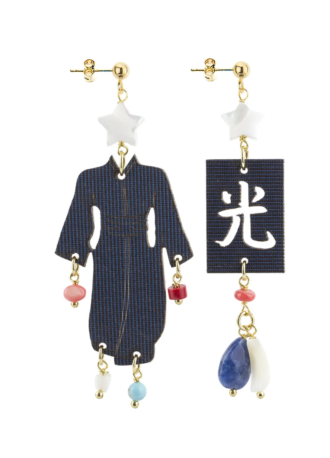 Orecchini Kimono Special Piccolo Blu