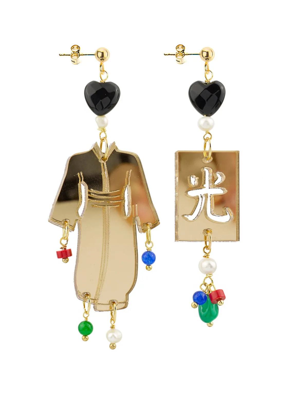 Orecchini Kimono Special Piccolo Plexi Oro