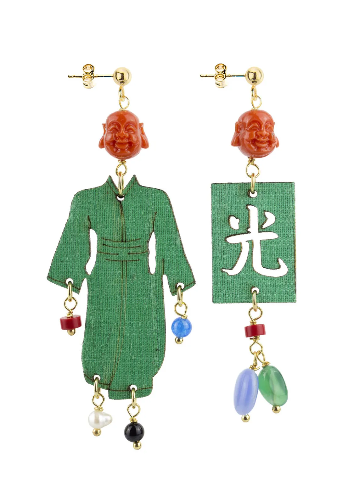 Orecchini Kimono Special Piccolo Verde
