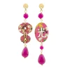 Orecchini Lanterna Mini Fucsia