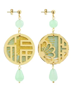 Orecchini Lu Mini Verde Giada