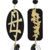 Orecchini Mamma Plexi Nero