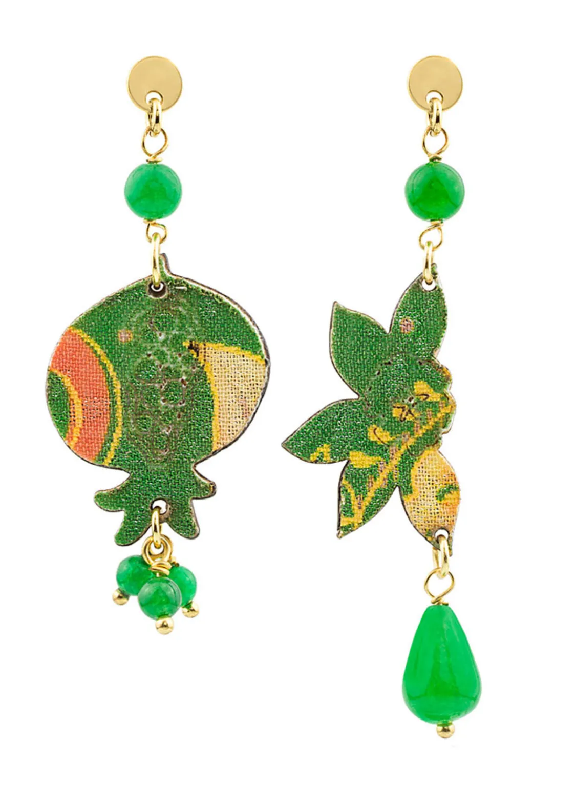 Orecchini Melagrana Mini Verde