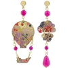 Orecchini Mongolfiera Mini Fucsia