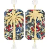Orecchini Palma Fiori Trasparente