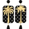 Orecchini Palma Pois Nero