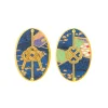 Orecchini Quadrifoglio E Nodo Azzurro