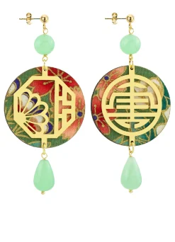 Orecchini Shou Verde Giada