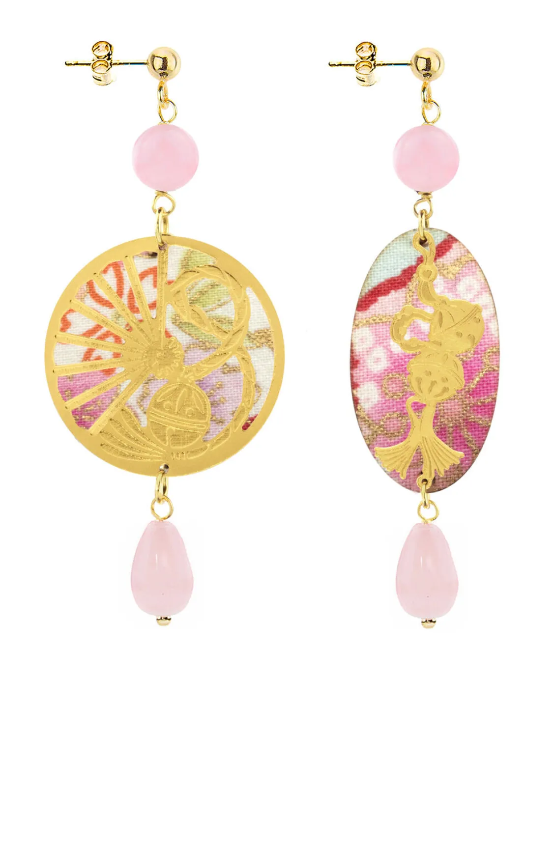 Orecchini Temari-sensu Mini Rosa