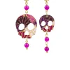 Orecchini Teschio Mini Fucsia