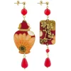 Orecchini Vaso Rubino