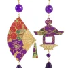 Orecchini Ventaglio Grande Viola