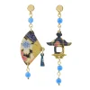 Orecchini Ventaglio Mini Azzurro