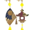 Orecchini Ventaglio Piccolo Giallo