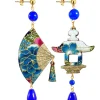 Orecchini Ventaglio Piccolo Blu