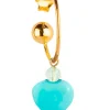Orecchino Hoop Cuore Turchese