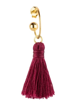 Orecchino Hoop Nappa Fucsia