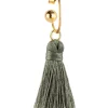 Orecchino Hoop Nappa Grigio