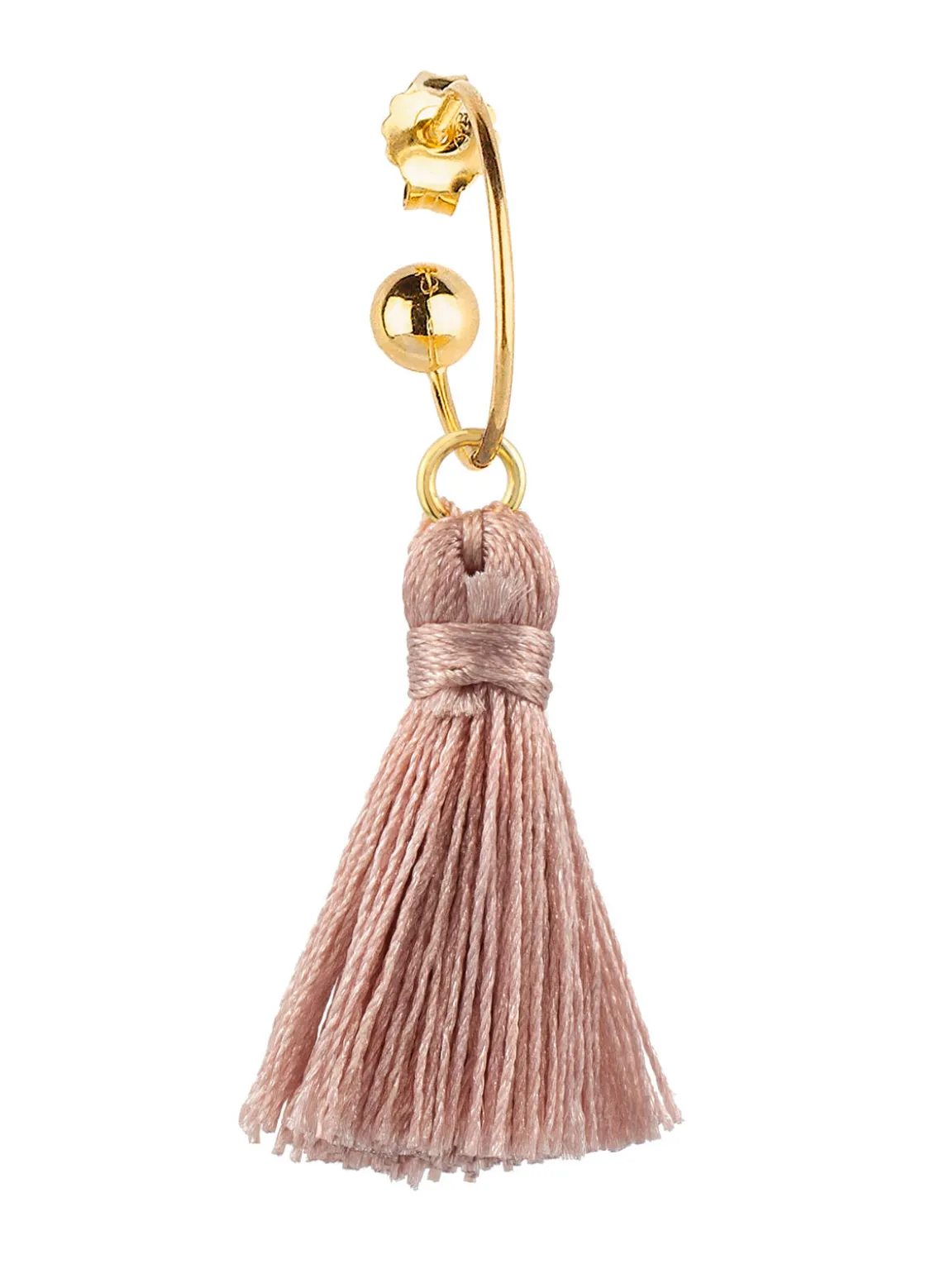Orecchino Hoop Nappa Rosa