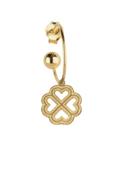 Orecchino Hoop Quadrifoglio