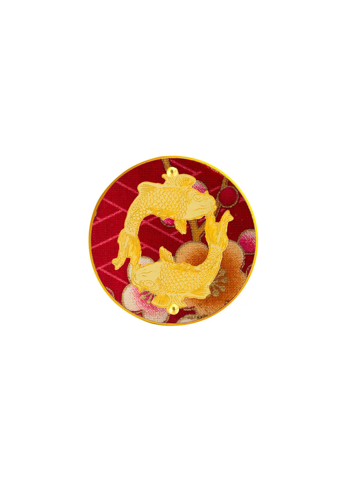 Spilla Carpe Rubino
