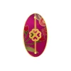 Spilla Quadrifoglio Rosa