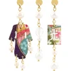 Tris Orecchini Kimono Mini Perla