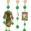 Tris Orecchini Kimono Mini Verde